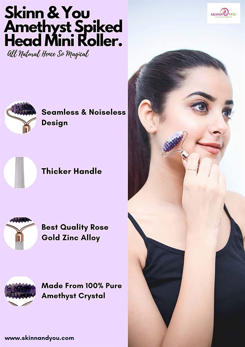 Skin And You Skinn And You Amethyst Spiked Head Roller face roller