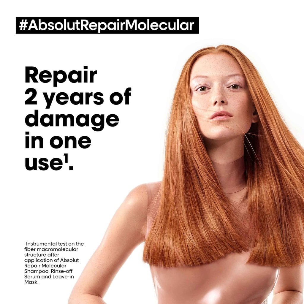 Loreal Professionnel - [Absolut Repair Molecular] Deep molecular repairing leave-in mask for damaged hair. (100mL)