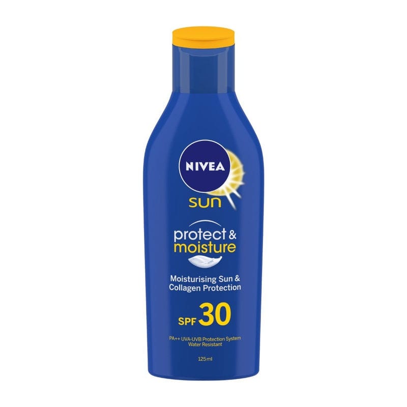 NIVEA Sun Lotion, SPF 30, with UVA & UVB Protection, Water Resistant Sunscreen for Men & Women