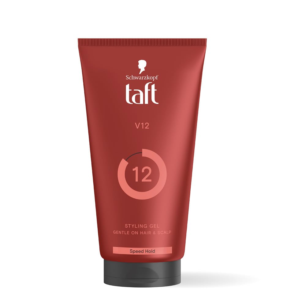 Schwarzkopf TAFT Power V12 Hair Gel With Speed Hold Technology |Fast Drying formulation| Moisturising formula| Non-stick & Easy to Wash off| No Alcohol, No Sulp