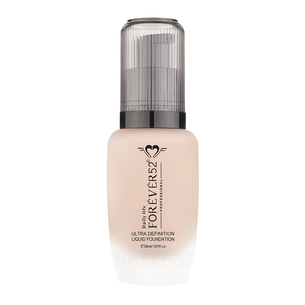 Daily Life Forever52 Ultra Definition Liquid Foundation|24H Wear, Medium to Full Coverage, Pore-Minimizing & Mattifying, Long Lasting, Anti-Aging, Satin Finish| All skin type - Cream Pie (FLF009) 30ml