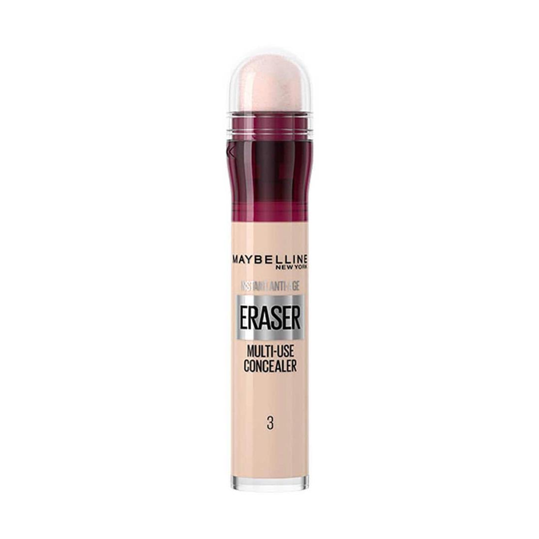 Maybelline Instant Anti Age Eraser Eye Full Coverage Concealer, Natural, Dark Circles And Blemish Concealer Lotion, Ultra Blendable Formula For All Type of Skin