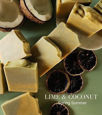 fika Coconut Milk & Mango Butter Handmade Soap 115g | Cold Process Natural Bath Bar | Deep Moisturizing Soap for Dry & Sensitive Skin | Vegan, Chemical-Free Fam