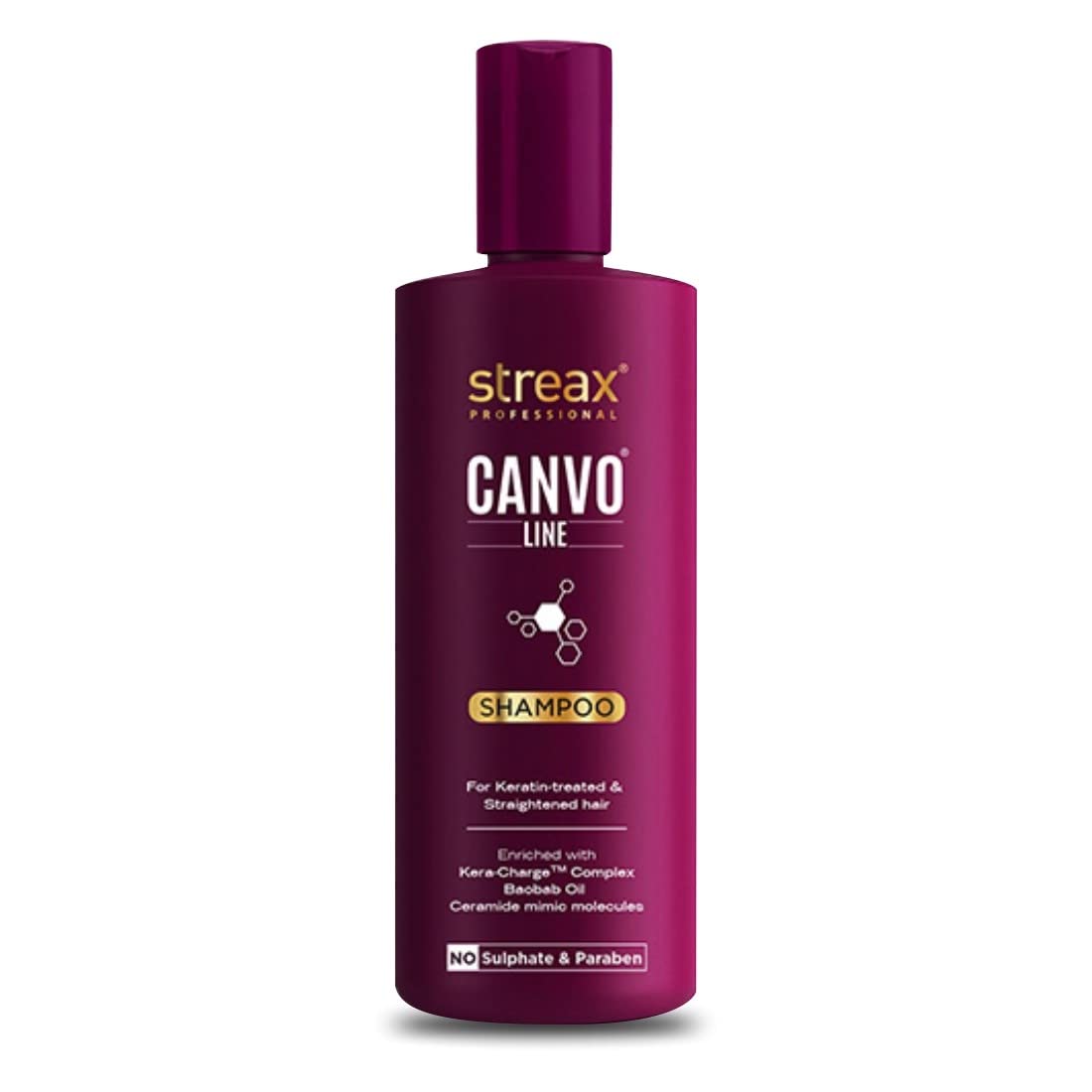 Streax Professional Canvoline Complete Hair Care Combo for Straightening Hair (Streax Canvoline Shampoo 300ml + Conditioner 240ml + Serum 100ml) Pack Of 3