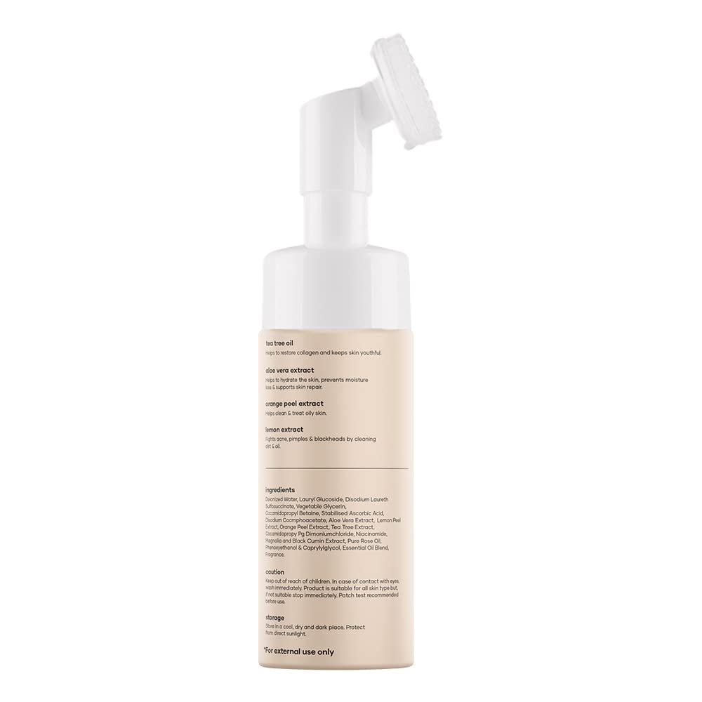 mars by GHC Foaming With Built-in Brush, Tea Tree, Aloe Vera, Vitamin C-No Paraben Face Wash (Pack of 2)