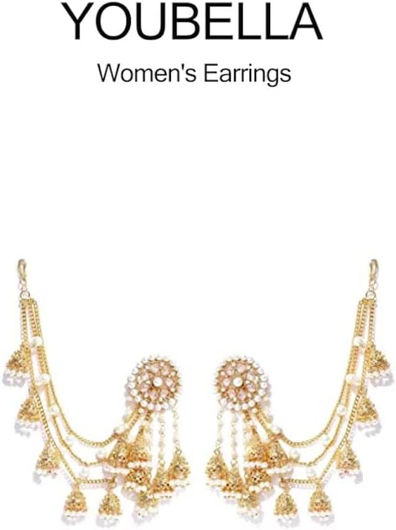 Traditional Gold Plated Pearl Jhumka Earrings for Women – Handcrafted Indian Jewelry