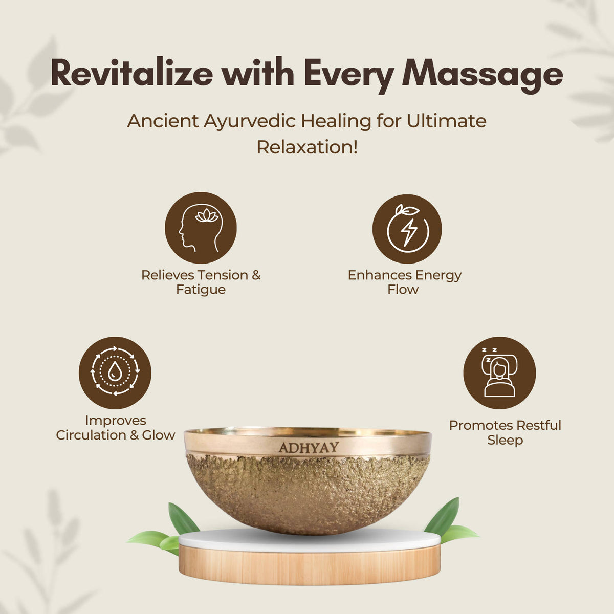 Adhyay Kansa Vatki For Massage Bronze Bowl · 280g
