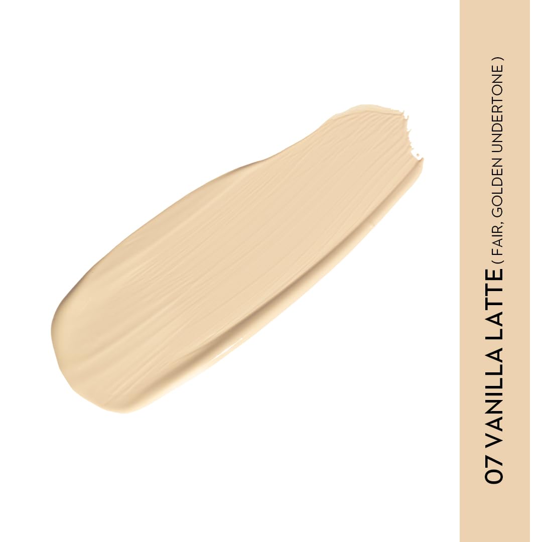 SUGAR Cosmetics Magic Wand Full Coverage Concealer | Matte | Waterproof | All Skin Types | Lasts Upto 8 Hrs | 8.4gm - 07 Vanilla (Latte Fair, Golden Undertone)