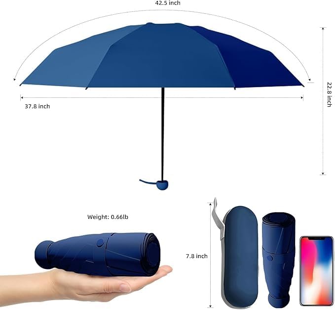 TEKCOOL Umbrella, UV Big Size Umbrella for Sun Protection Rain Windproof Strong Large 3 Fold For Men Women Kids Boys Girls Perfect & Stylish Windproof & Compact