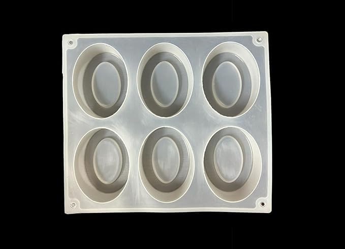 Silicone Pears Soap White Mould, 6 Cavity for Handmade Soap Making