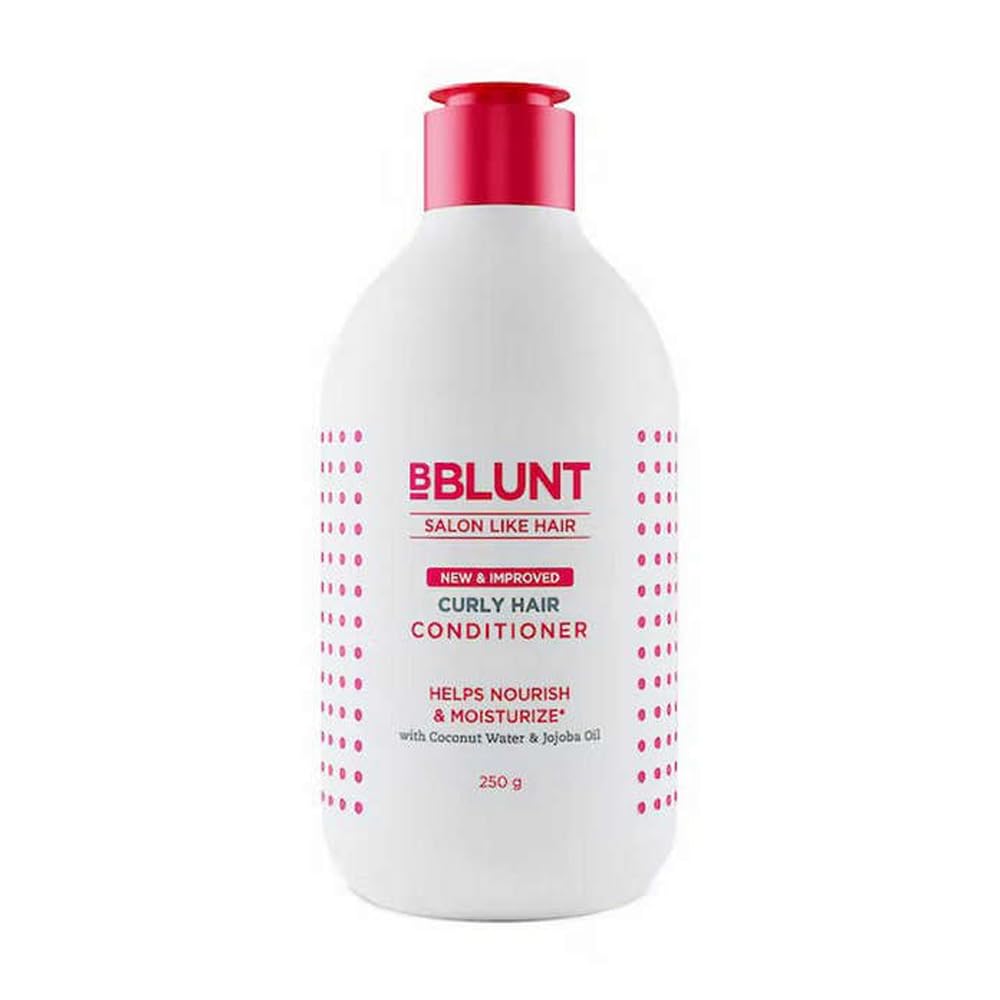 BBLUNT Curly Hair Conditioner With Coconut Water & Jojoba Oil -250 millilitre (Pack of 1)