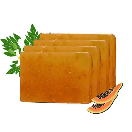 Natural Handmade Papaya Soap Kojic Acid | Body Tan Removal Soap | Ghar Ka Sabun | Combo Offers | Bathing Soaps for Glowing Skin | Helps Exfoliate Dead Skin