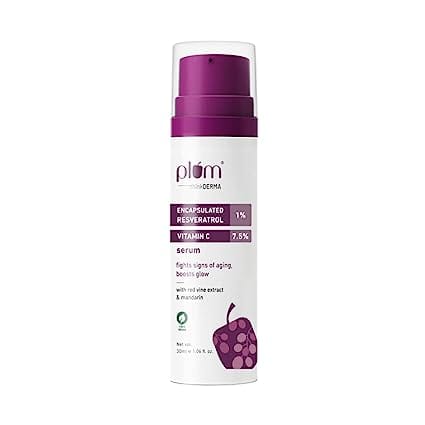Plum - thinkDERMA 1% Encapsulated Resveratrol & 7.5% Vitamin C Face Serum (30mL)