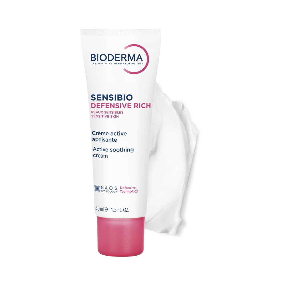 Bioderma Sensibio Defensive Rich Active Anti-Pollution Cream - Hydration/Moisturisation 12h Nutrition, 40ml