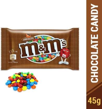 Mars M&M's Milk Chocolate (Poland Imported),45g(Pack of 6) Big