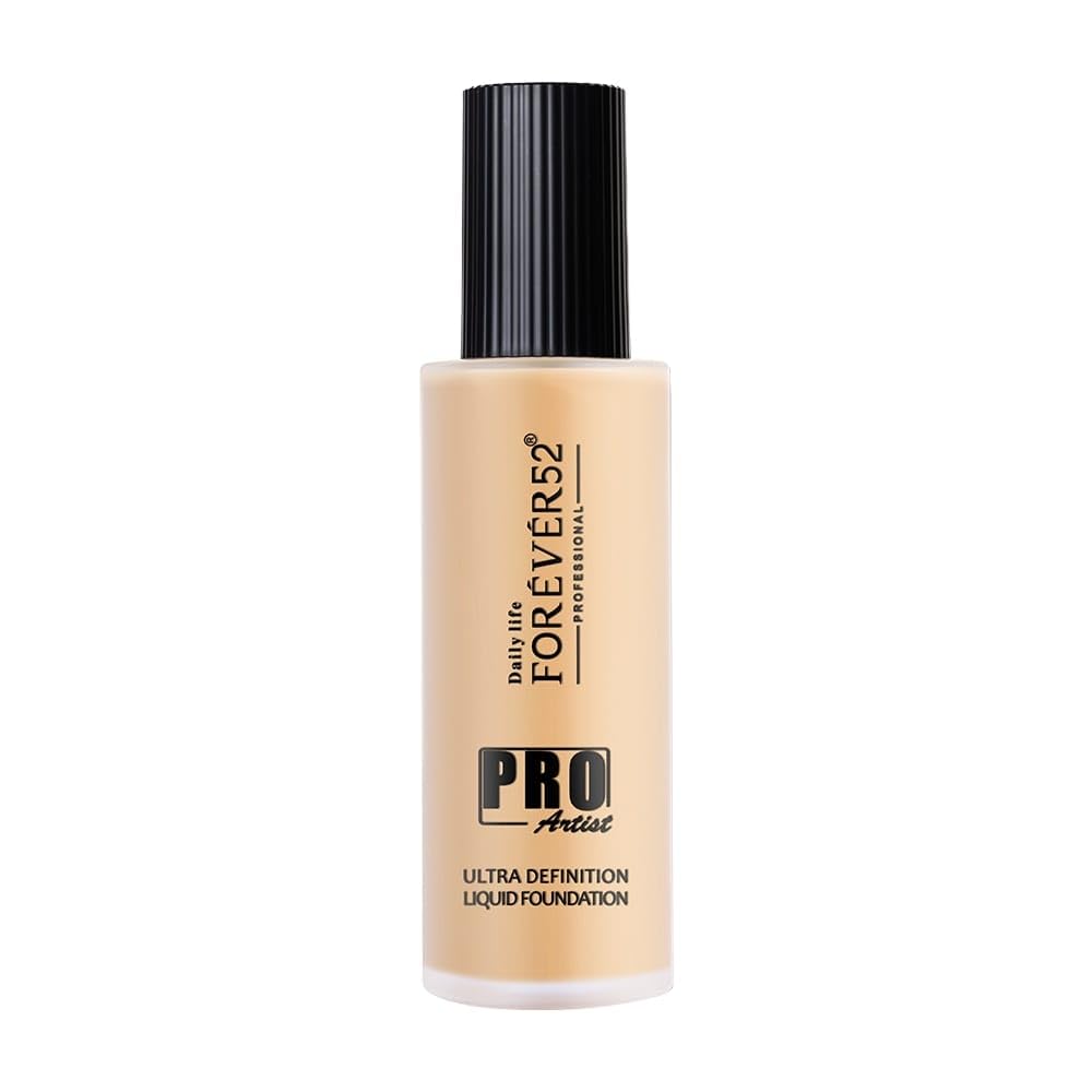 Daily Life Forever52 Pro Artist Ultra Definition Liquid Foundation| Long Lasting, Full Coverage, 24H, Waterproof & Sweatproof, Lightweight Hydrating, Oil-Free Formula - Fudge (BUF009) 60ML