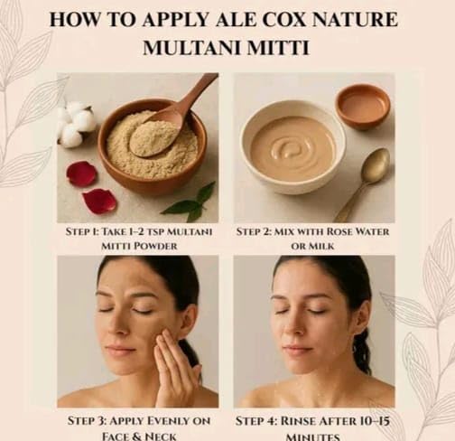 Face pack of natural Multani Mitti with aleo vera and rose, chandan powder 400 gm, Natural Skin Care, Face Pack, Oil Control, Glow, 100% Natural + Pure Fuller's