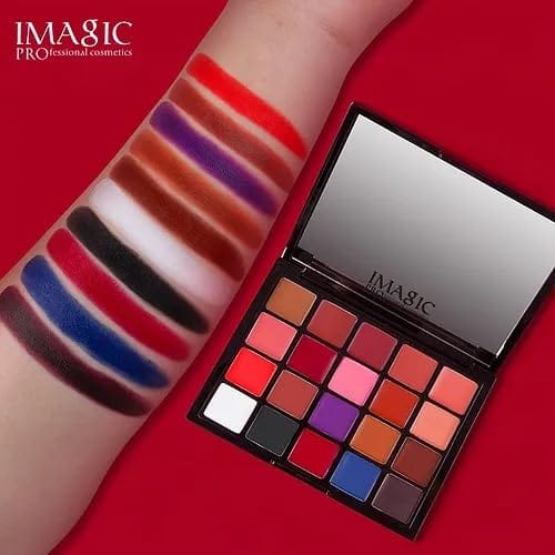 IMAGIC 20 COLORS MATTE VELVET GOTTA GOT LIPSTICK PALETTE, Multicolors 20 X 1.5g 30g