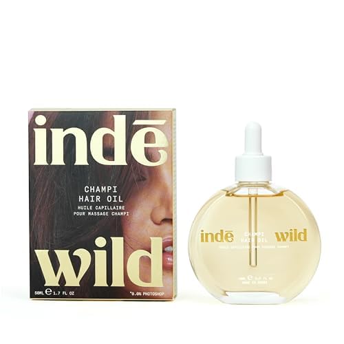 indē wild Champi Hair Oil With Rosemary Oil, Brahmi, Amla, Bhringraj | Ayurvedic, Hair Growth, Controls Dandruff, Hairfall | Soothing Fragrance