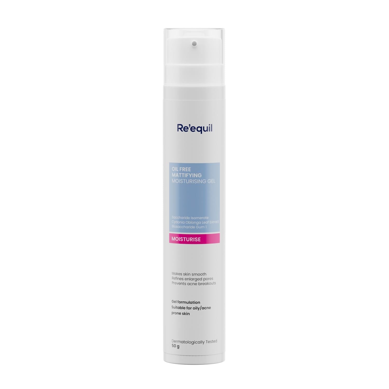 Re'equil - Oil Free Mattifying Moisturising Gel (50g)