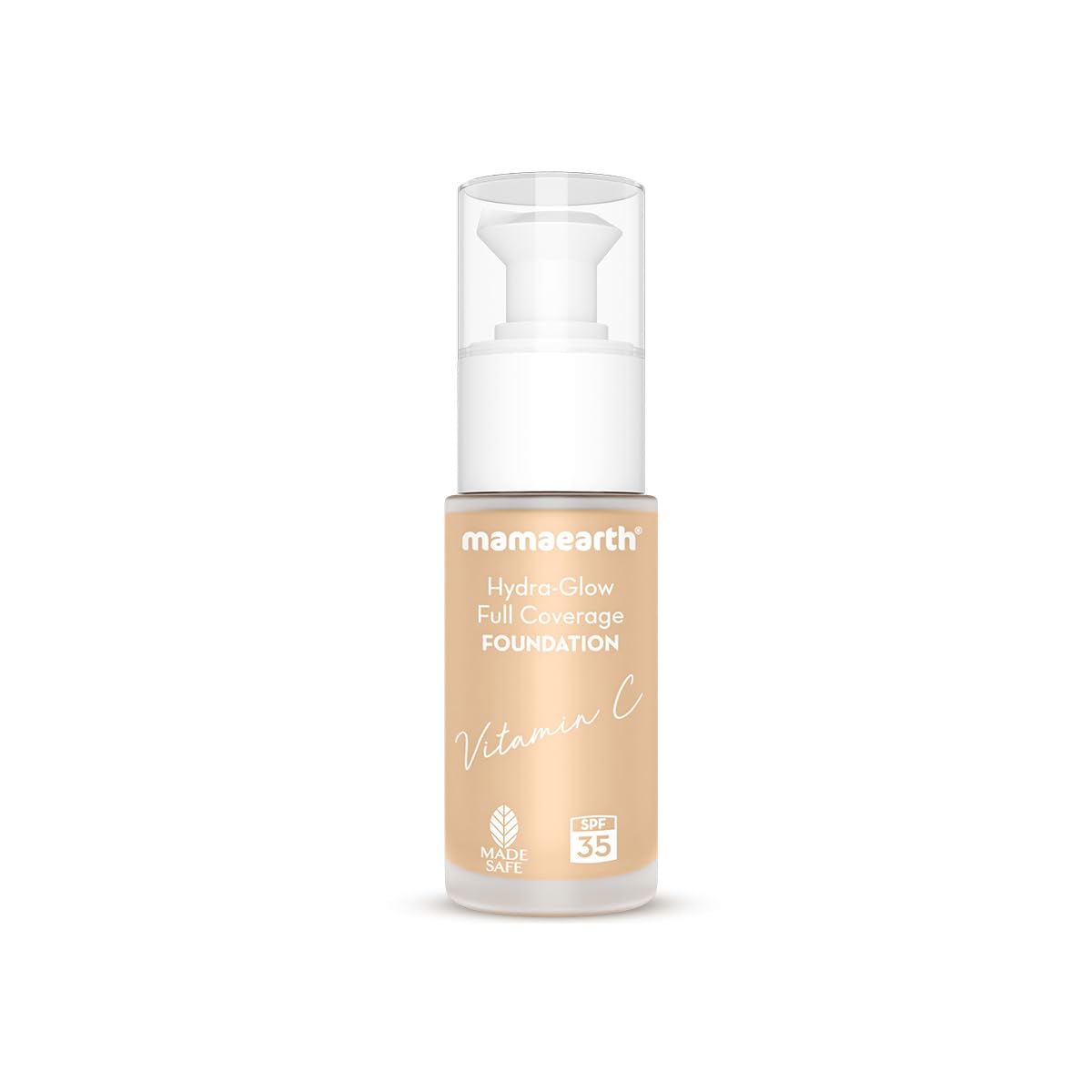 Mamaearth Hydra-Glow Full Coverage Dewy Finish Liquid Foundation With Vitamin C & Turmeric- 30 Ml|Full Coverage|Gives 3X Instant Glow|12-Hour Long Stay & Hydrat