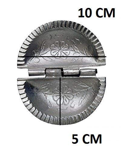 Sakoraware Aluminium Gujiya/Gujia Karanji Maker| karjikai Mould Cutter Sacha Machine, Kitchen Mold for Holi Festivals (Set of 2) with Herbal Gulal oraganic Holi