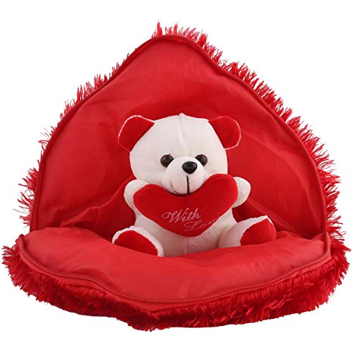 Sunfeast Dark Fantasy Coockies Gift Hamper | Bear In Heart Cusion Teddy With Chocolate | Valentine Chocolate Hamper | 811162
