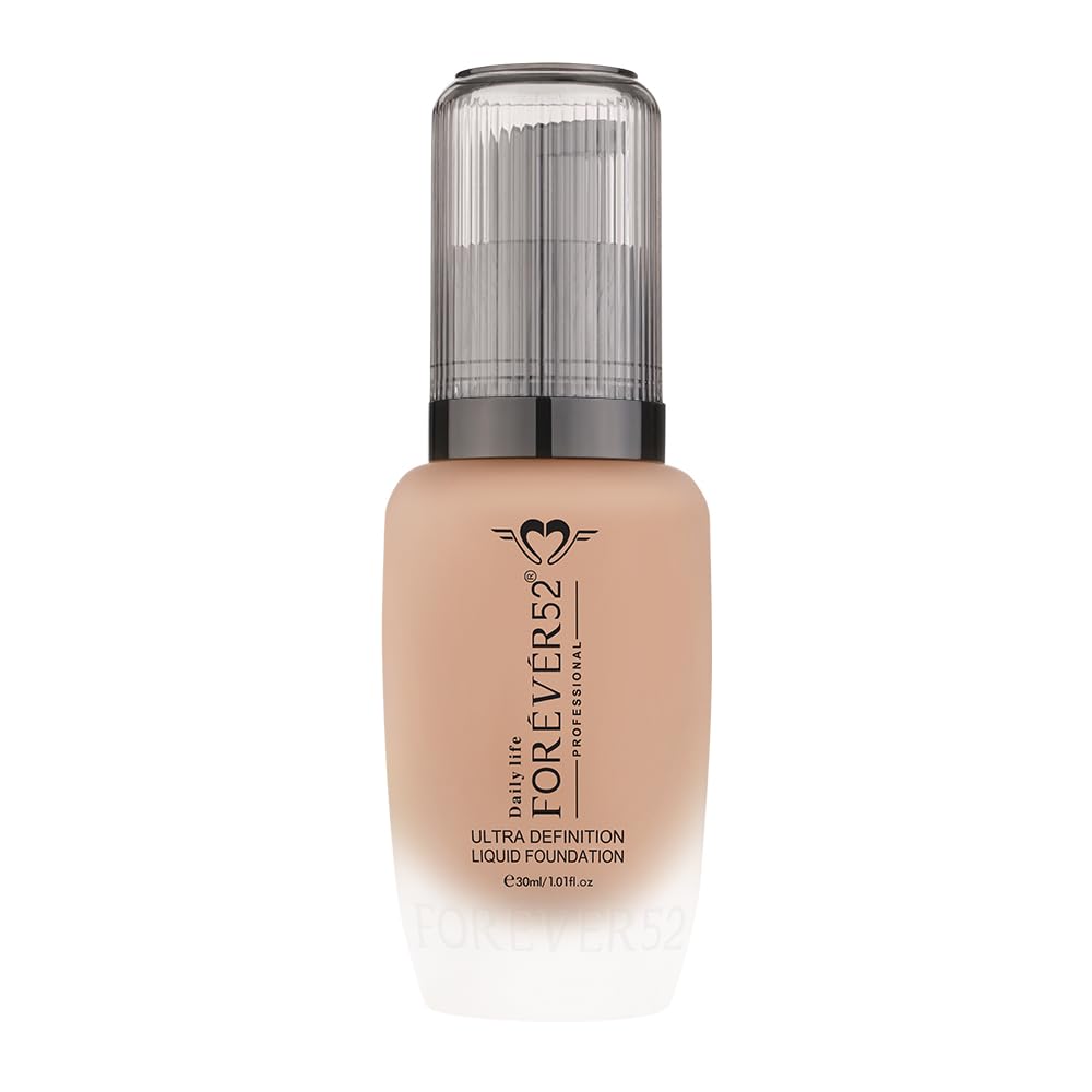 Daily Life Forever52 Ultra Definition Liquid Foundation|24H Wear, Medium to Full Coverage, Long Lasting, Anti-Aging, Satin Finish| All skin types - Chocolate Mousse (FLF008) 30ml