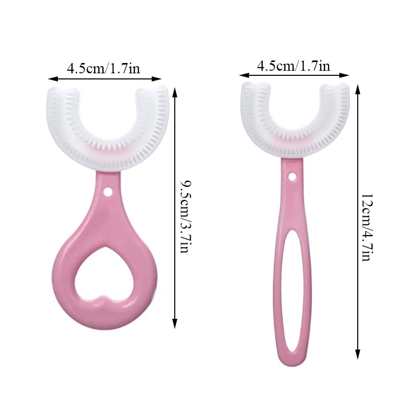 Baby Toothbrush Children 360 Degree U-shaped Child Toothbrush Teethes Baby Brush Silicone Kids Teeth Oral Care Cleaning