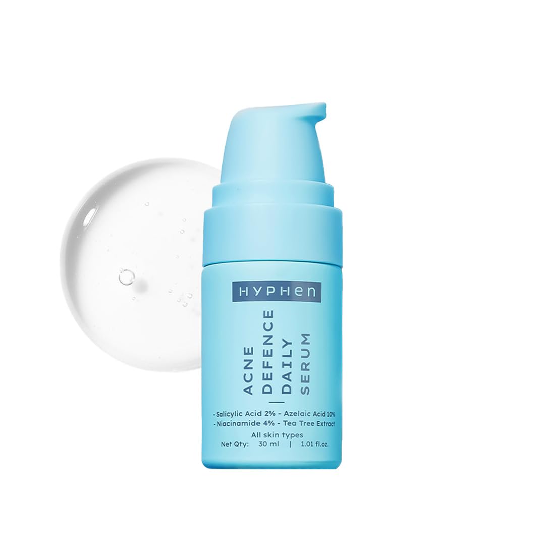 Hyphen 2% Salicylic Acid Serum for Acne Control | 10% Azelaic Acid to control acne marks | 4% Niacinamide| Exfoliating, Pore Cleansing & Blackheads Control Seru