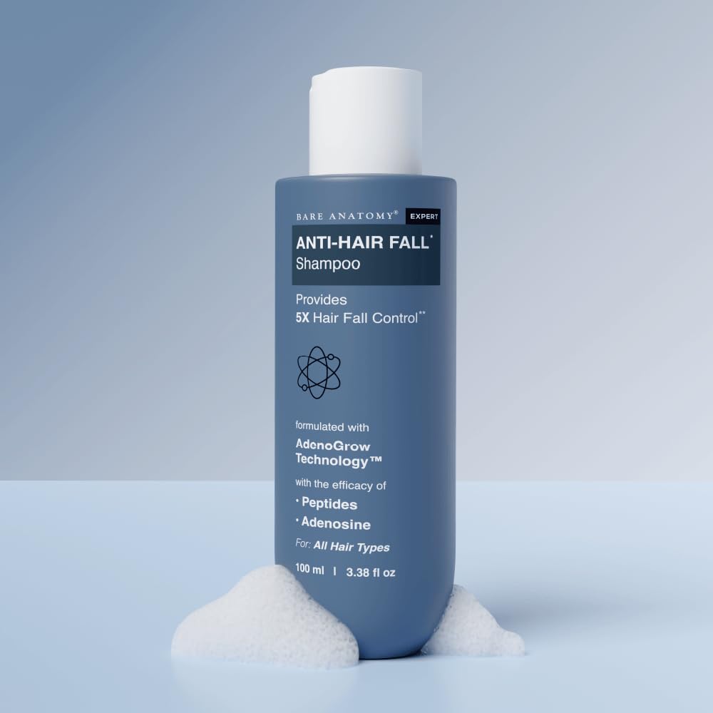 Bare Anatomy Anti-Hair Fall Shampoo | Sulphate & Paraben Free | 100 ml Anti Hair Fall Shampoo 100 ml (Pack of 1)