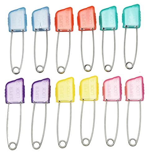 Handcrafted Multicolor Stainless Steel Safety Saree Pins - Elegant Brooches for Women and Kids