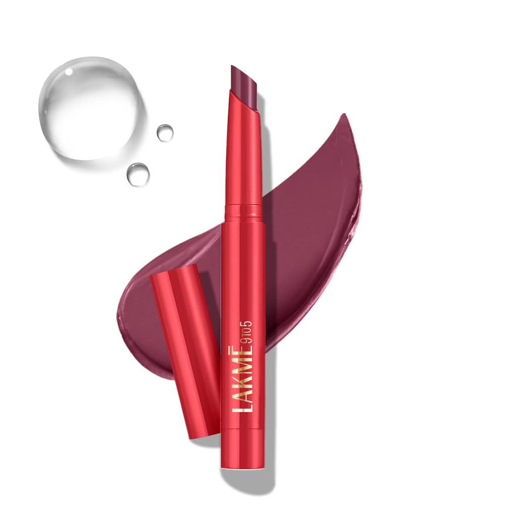 Lakme 9 to 5 Forever Matte Lip Crayon, Red Marsala, 1.1g, for Smooth and Supple Lips, with Vitamin C, Matte Finish, 8 Hr Hydration, Long Lasting all day comfort