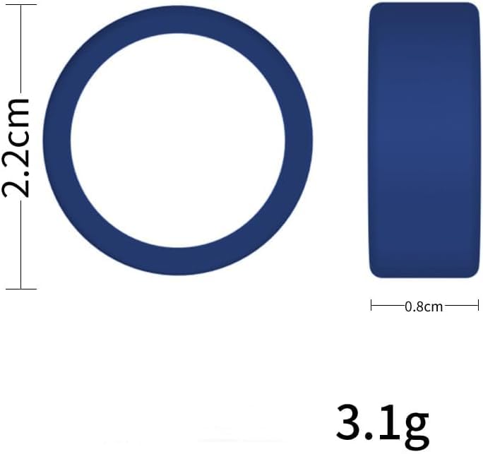 OJOS Silicone Ring Cover Compatible with Oura Ring Gen 3/ Gabit Ring, Round Ring Case Elastic Ring Protection Smart Ring Protector Sleeve Accessories (Light Blu
