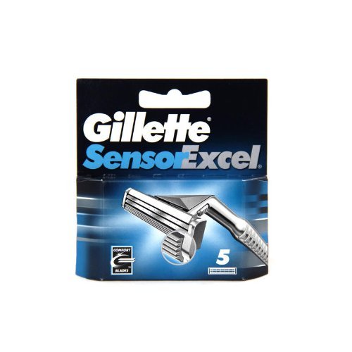 Gillette SensorExcel Refill Razor Blade Cartridges, Men, 5 Count