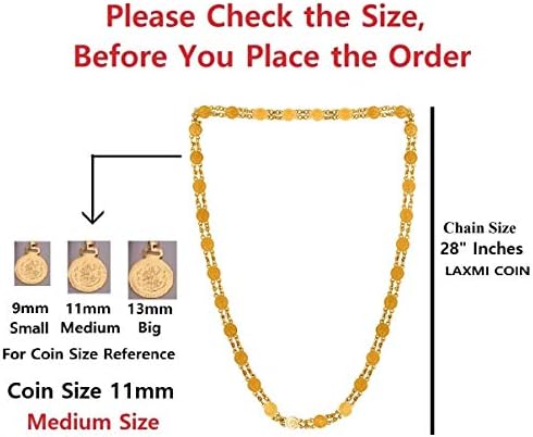Gold Plated Lakshmi Temple Necklace Set for Women - Handcrafted Indian Jewelry