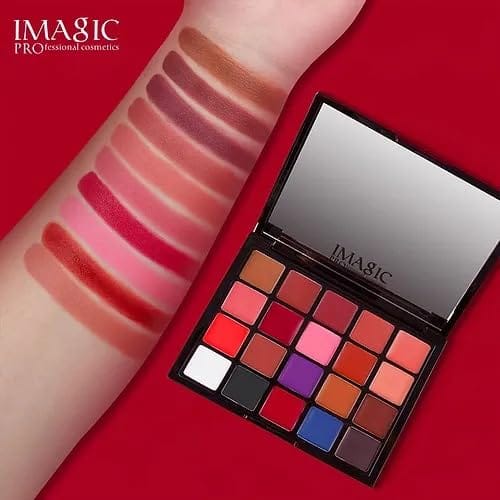 IMAGIC 20 COLORS MATTE VELVET GOTTA GOT LIPSTICK PALETTE, Multicolors 20 X 1.5g 30g