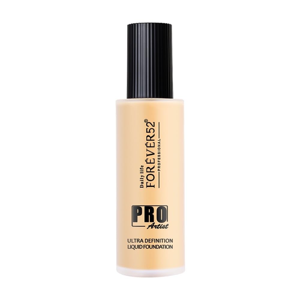Daily Life Forever52 Pro Artist Ultra Definition Liquid Foundation| Long Lasting, Full Coverage, 24H, Waterproof & Sweatproof, Lightweight Hydrating, Oil-Free Formula - Honey (BUF007) 60ML