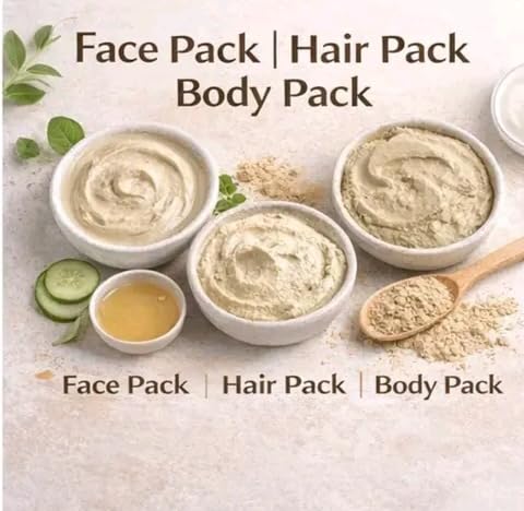 Multani Mitti Powder each 250 gm, Natural Skin Care, Face Pack, Oil Control, Glow, 100% Natural and Pure Fuller's Earth Clay