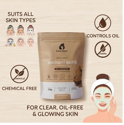 Care Bear Multani Mitti Powder | 100% Pure & Natural Fuller’s Earth & Bentonite Clay 200g