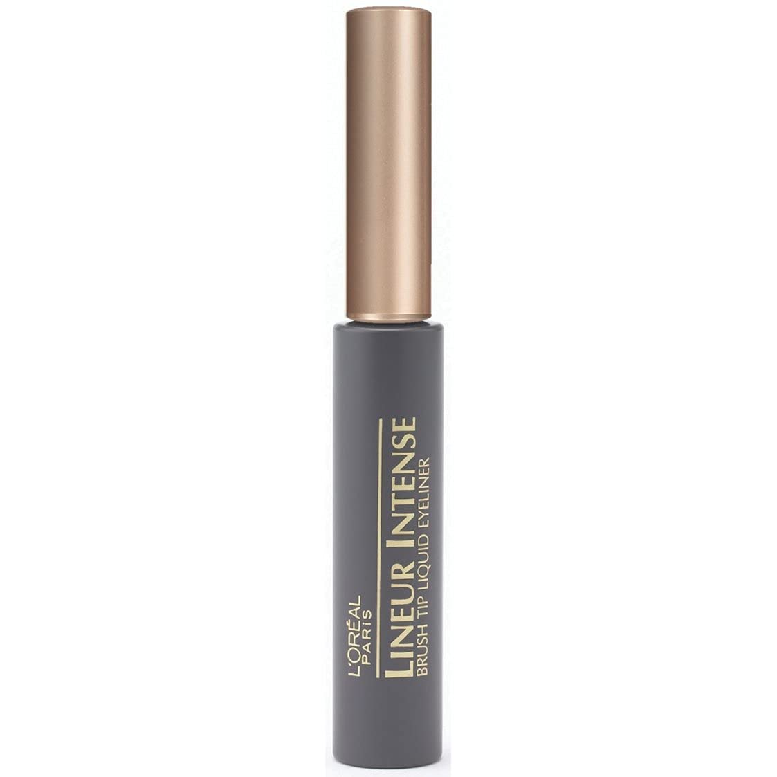 L'OREAL PARIS Lineur Glossy Intense Brush Tip Liquid Eyeliner, Black, 0.24 Ounces