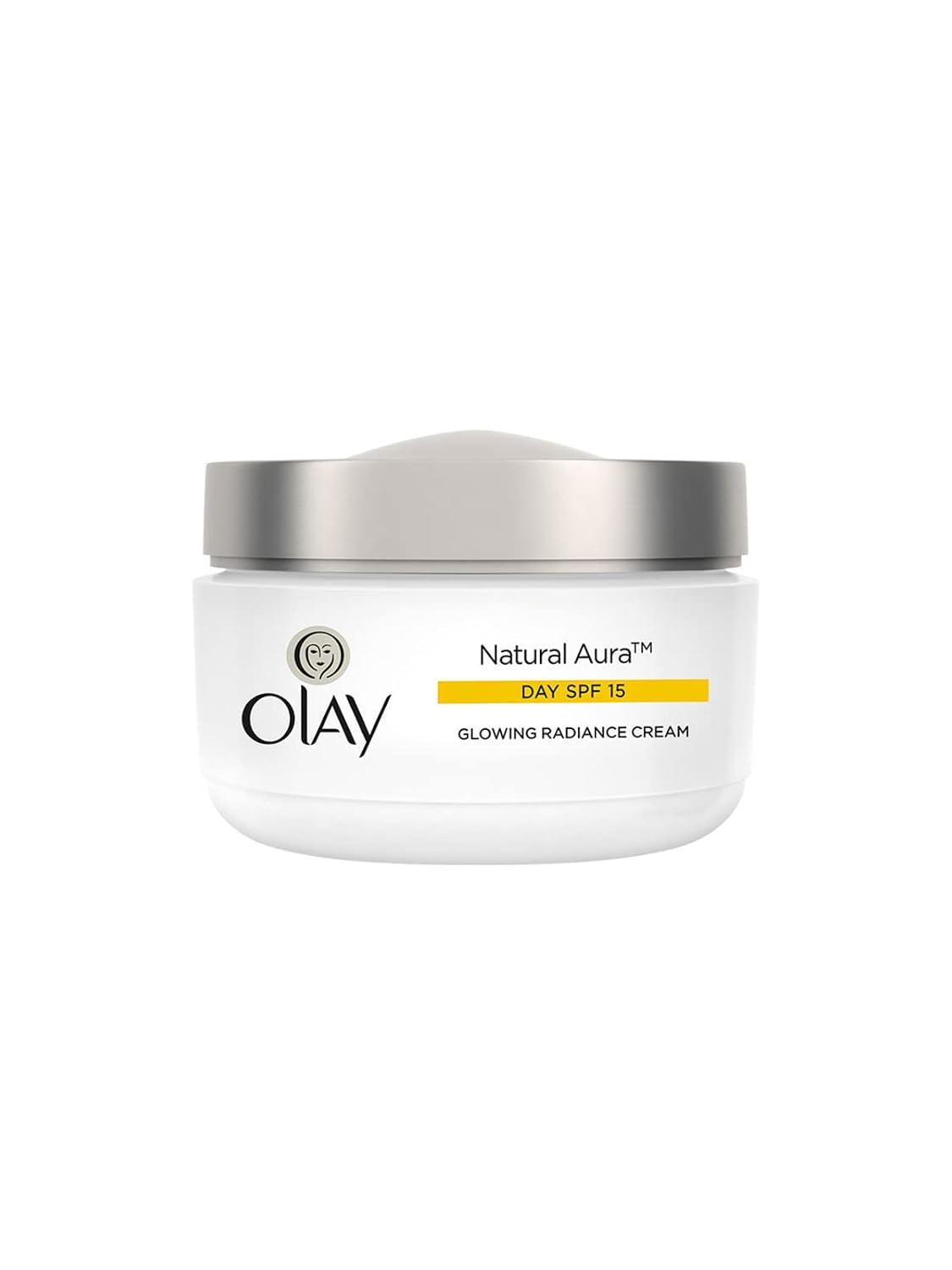 Olay Natural Aura Day Cream with SPF 15 | Glowing Radiance Cream | With Niacinamide and Vitamin E | Normal, Oily, Dry, Combination Skin | 50g 1 count (Pack of 1