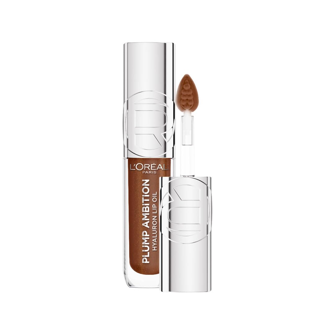 L’Oréal Paris Plump Ambition Hyaluron Lip Oil- 510 La Nuit Sparkle- Plumping Lip Oil, 5 ml
