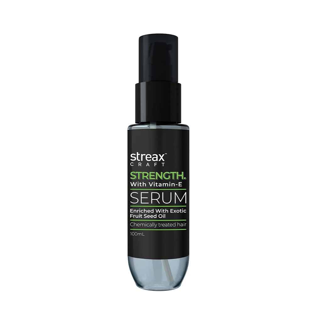 Streax Craft Strength Hair Serum, 100 ml I Hair serum for women I Hair Serum For Chemically Treated Hair I Strength With Vitamin-E I Enriched with Exotic Fruit