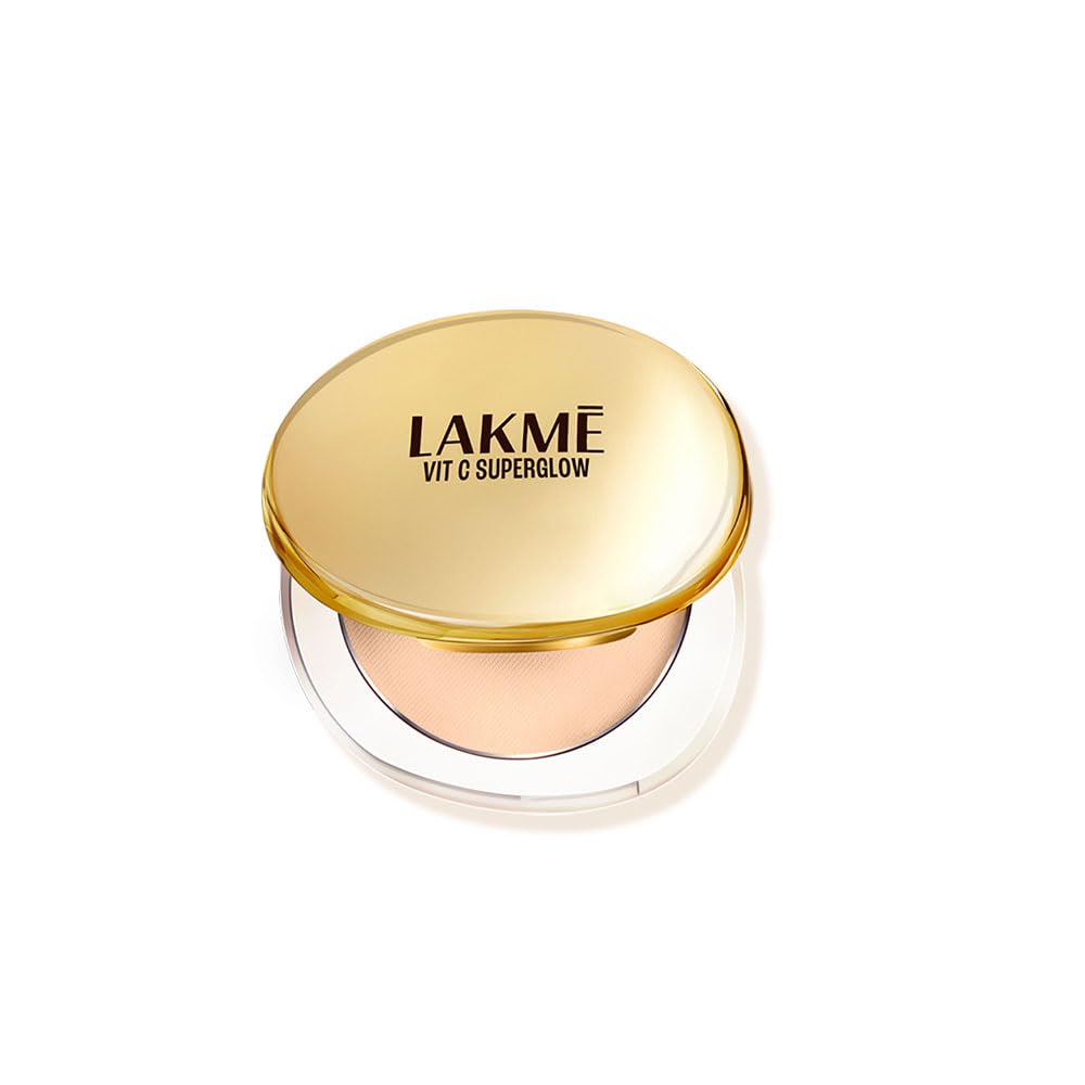 Lakme Superglow Vit C Compact Ivory10 8gm Ivory 8 g (Pack of 1)