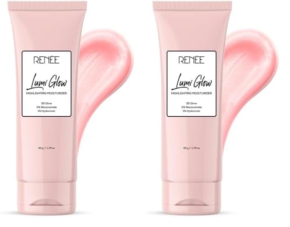RENEE Lumi Glow Highlighting Moisturizer, Enriched with 3% Niacinamide & 1% Hyaluronic Acid, Prevents Photoaging & UV Damage, Reduces Pigmentation, Fine Lines &