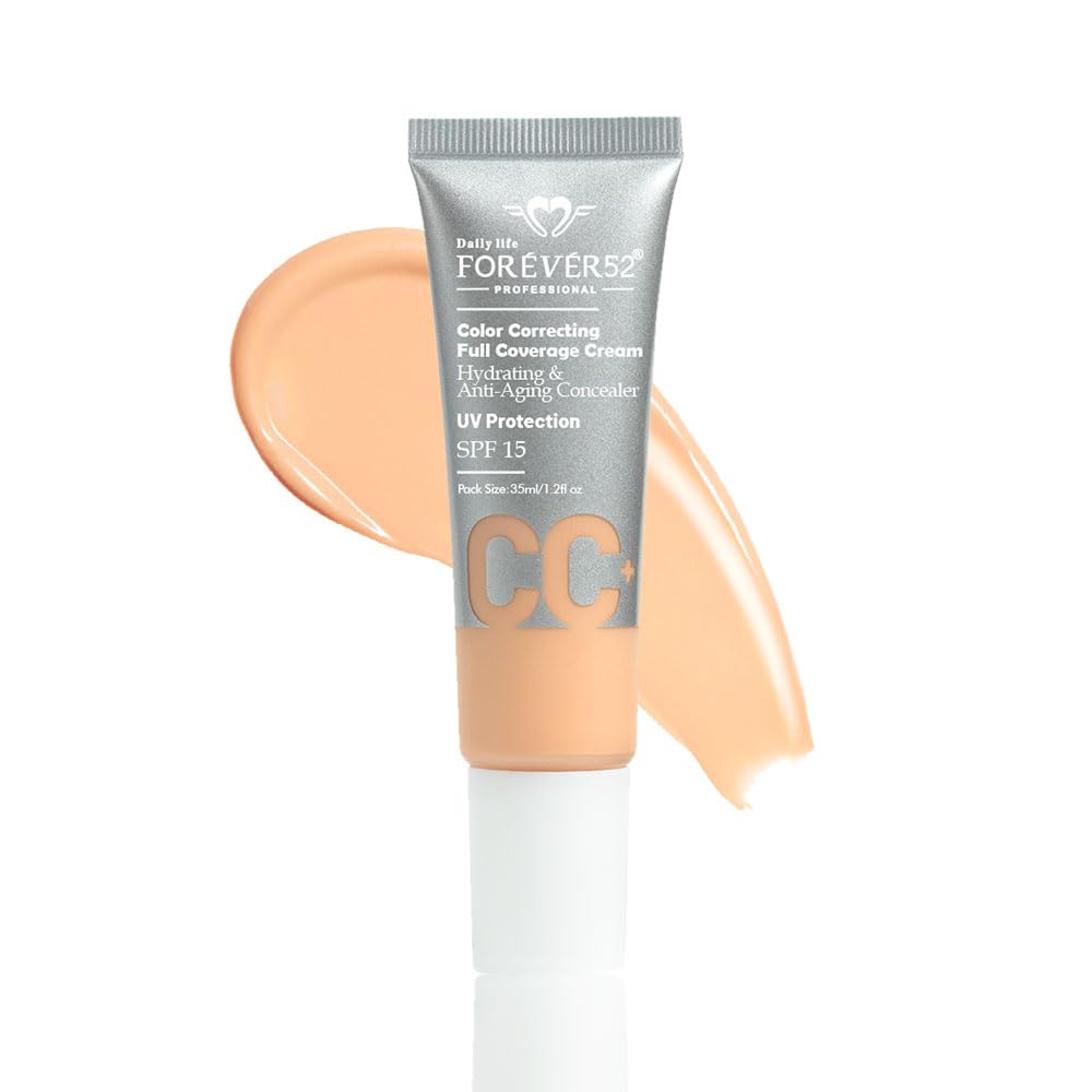Daily Life Forever52 Color Correcting Full Coverage CC Cream for Normal Skin | Conceals Dark Spots and Blemishes (Truffle-003)