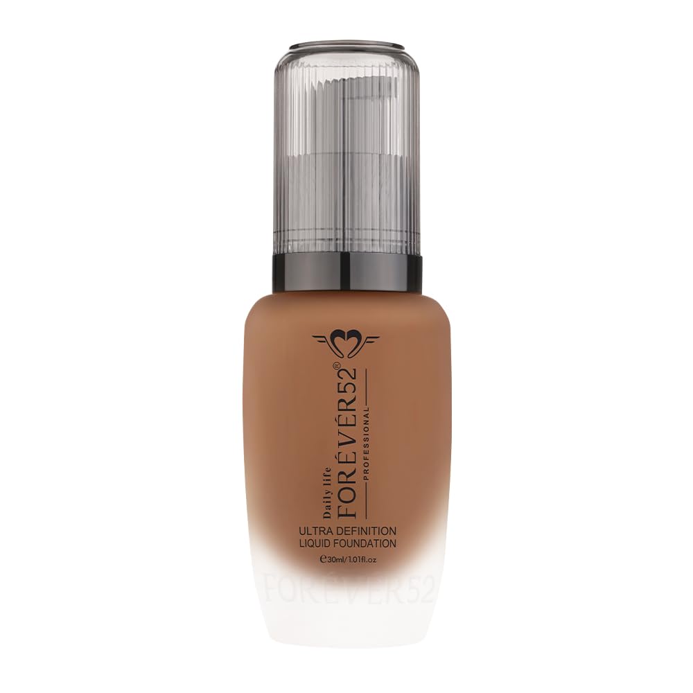 Daily Life Forever52 Ultra Definition Liquid Foundation|24H Wear, Medium to Full Coverage, Pore-Minimizing & Mattifying, Long Lasting, Anti-Aging, Satin Finish | All skin types - Eclair (FLF002) 30ml