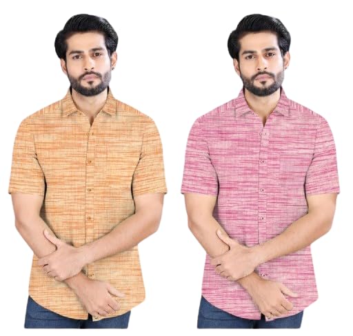 Men’s Pure Khadi Cotton Half Sleeve Shirt – Lightweight Summer Casual & Office Wear | Soft Breathable Fabric | Multiple Colors & Sizes 2XL GREY GREEN