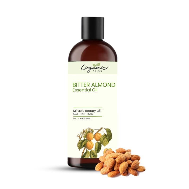 Essential Oil 100% Pure and Natural Therapeutic Grade Essential Oil for Hair Skin Care, Relief from Stress,Anxiety and Aromatherapy (Bitter Almond 50 ML) 50 ml